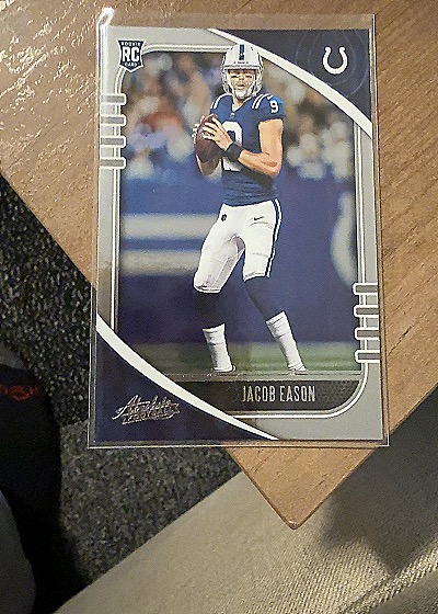 2020 Panini Absolute #142 Jacob Eason Rookie Card — front
