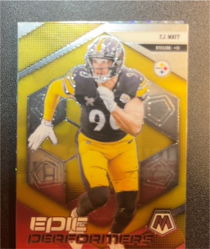2025 Panini Mosaic #12 T.J. Watt Epic Performers — front