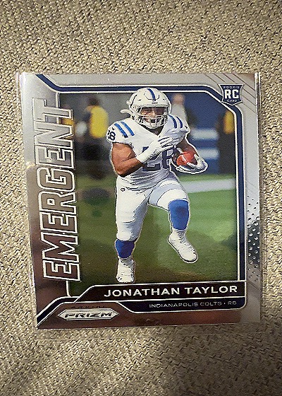 2020 Panini Prizm Emergent #4 Jonathan Taylor — front