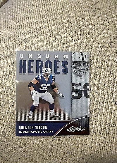2020 Panini Absolute Unsung Heroes #UH-QN Quenton Nelson — front