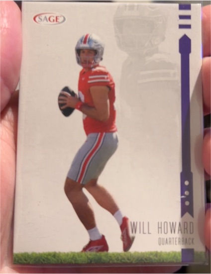 2025 Sage Football #183 Will Howard — front