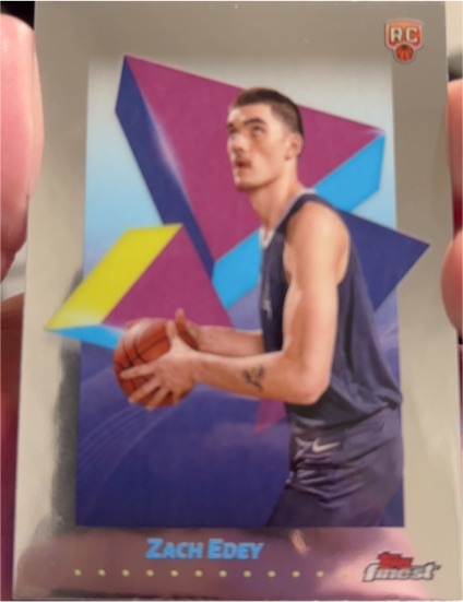 2024-25 Topps Finest #48 Zach Edey — front