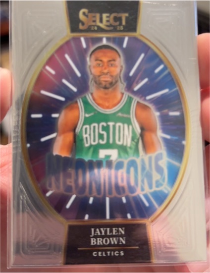 2024-25 Panini Select #15 Jaylen Brown Neon Icons — front