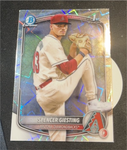2025 Bowman Chrome #BCP-165 Spencer Giesting — front