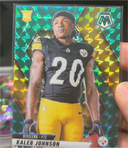 2025 Panini Mosaic #289 Kaleb Johnson — front