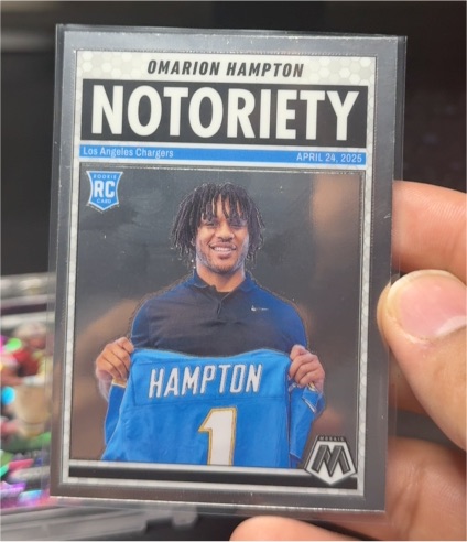 2025 Panini Mosaic Notoriety #20 Omarion Hampton — front
