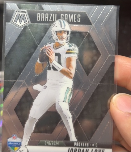 2025 Panini Mosaic #265 Jordan Love Brazil Games — front