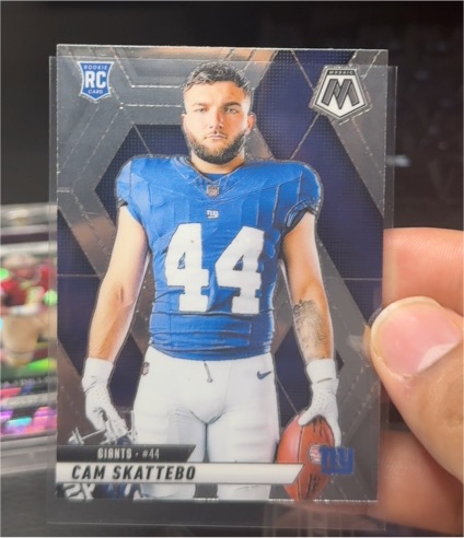 2025 Panini Mosaic #271 Cam Skattebo Image Variation Rookie Card — front