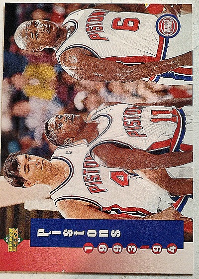 1993-94 Upper Deck #217 Detroit Pistons — front