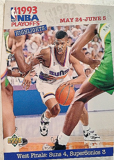 1993-94 Upper Deck #191 West Finals: Suns 4, SuperSonics 3 — front