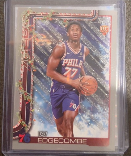 2025-26 Topps Holiday #H163 VJ Edgecombe — front