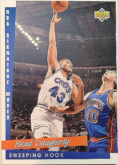 1993 Upper Deck #241 Brad Daugherty Cleveland Cavaliers NBA Signature Moves — front