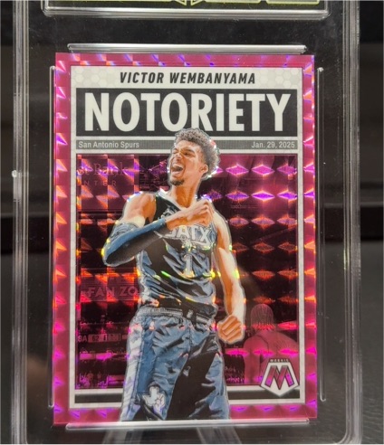 2024-25 Panini Mosaic #3 Victor Wembanyama Notoriety — front