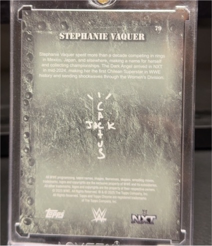 2025 Topps Chrome WWE #79 Stephanie Vaquer — front