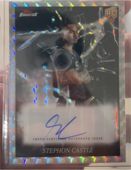 2024-25 Topps Finest #ES-SC Stephon Castle — front