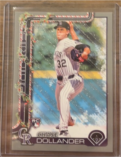 2025 Topps Holiday #H130 Chase Dollander — front