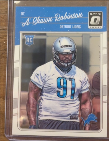 2016 Donruss Optic #104 A'Shawn Robinson — front