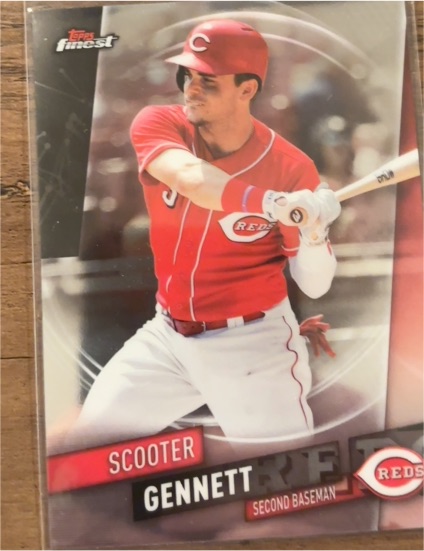 2019 Topps Finest #58 Scooter Gennett — front