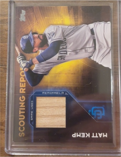 2016 Topps Scouting Report Relics #SRR-MK Matt Kemp — front