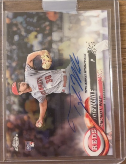 2018 Topps Chrome #12 Tyler Mahle — front