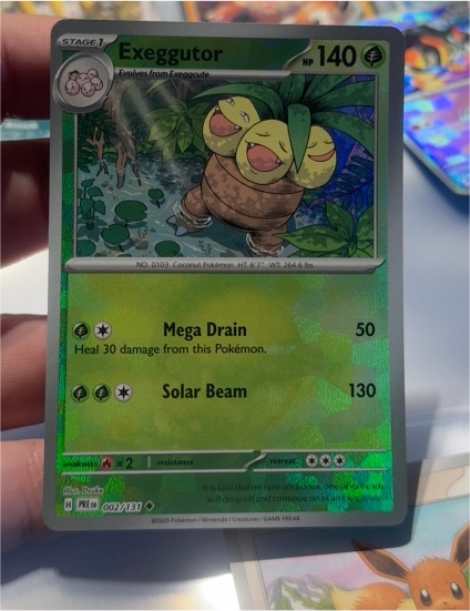 2025 Pokémon SV Prismatic Evolutions #002 Exeggutor — front