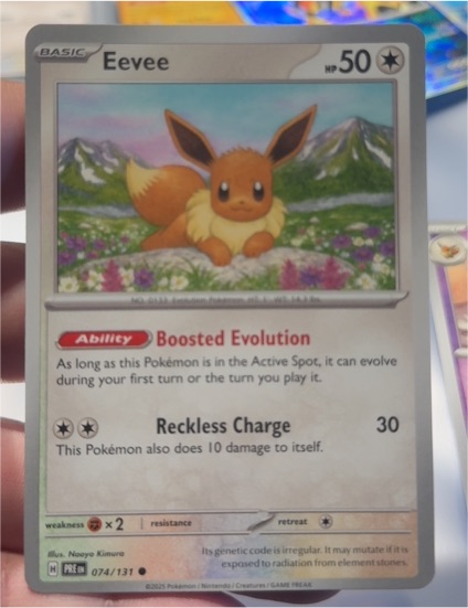 2025 Pokémon Scarlet & Violet SV: Prismatic Evolutions #074 Eevee — front