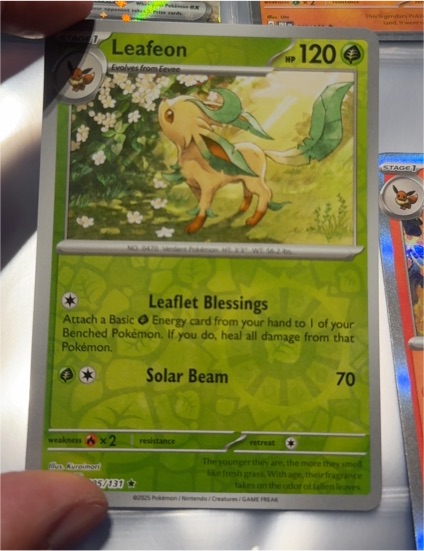 2024 Pokémon SV: Prismatic Evolutions #005 Leafeon — front