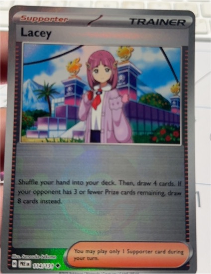 2025 Scarlet & Violet Series - Prismatic Evolutions #114 Lacey — front