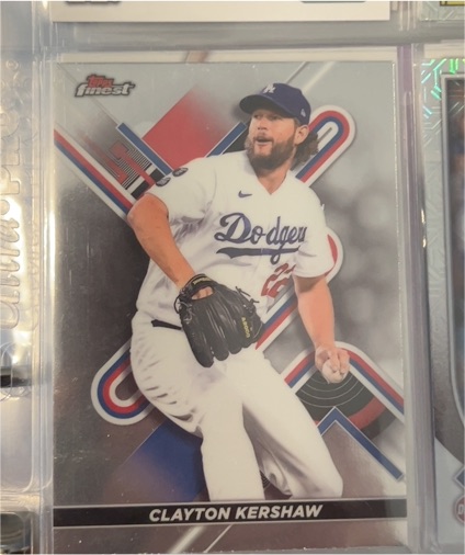 2022 Topps Finest #61 Clayton Kershaw — front