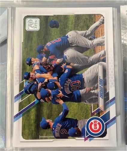 2021 Topps Series 2 #529 Chicago Cubs Team Card — front