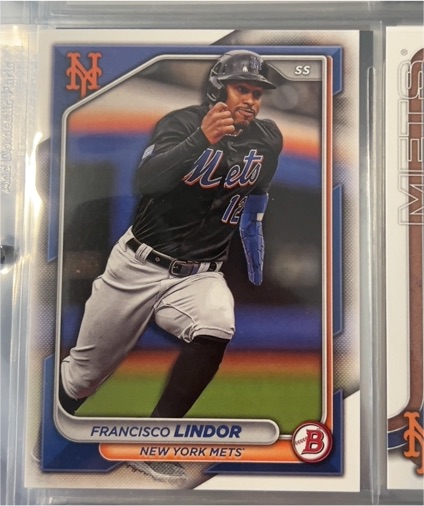 2024 Bowman #38 Francisco Lindor — front