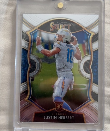 2020 Panini Select Concourse #44 Justin Herbert — front
