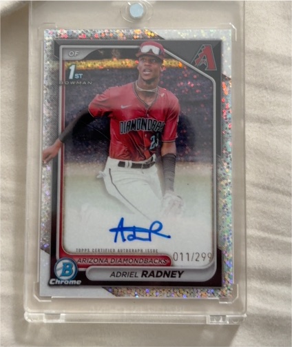 2024 Bowman Chrome #CPA-AR Adriel Radney — front