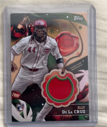 2024 Topps Holiday Relics #RC-EDC Elly De La Cruz — front