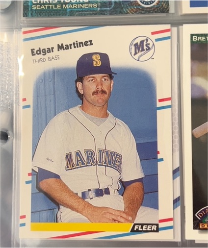 1988 Fleer #378 Edgar Martinez — front