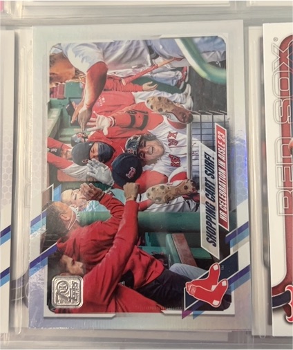 2021 Topps Series 2 #436 Shopping Cart Surf! JD Martinez — front