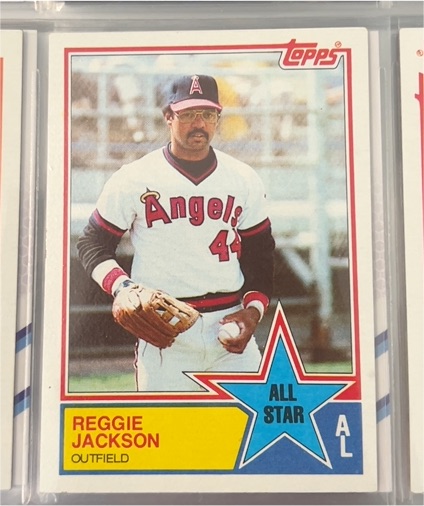1983 Topps #390 Reggie Jackson — front