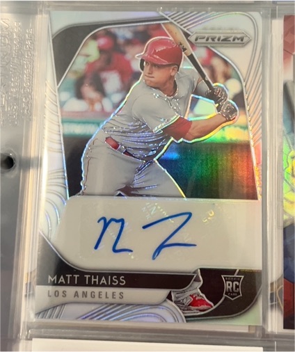 2020 Panini Prizm #RA-MT Matt Thaiss Rookie Autographs — front