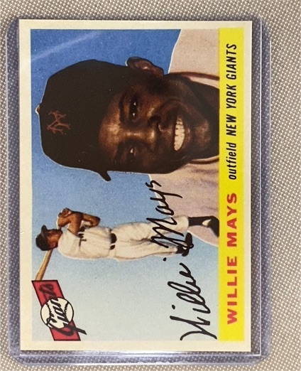 1955 Topps #194 Willie Mays — front