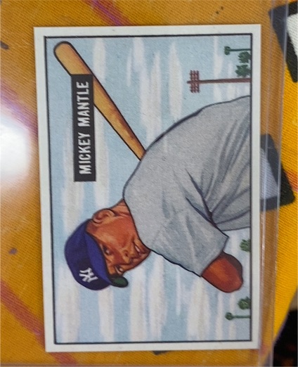 1989 Bowman #NNO Mickey Mantle Reprint Sweepstakes — front
