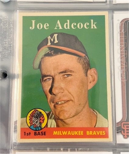 1958 Topps #325 Joe Adcock — front