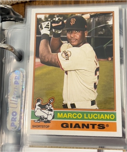 2025 Topps Heritage #23 Marco Luciano — front