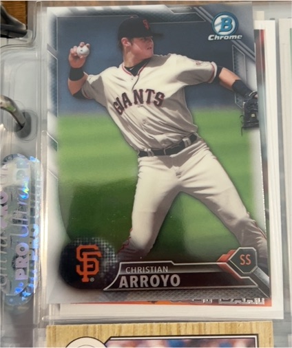 2016 Bowman Chrome #BP134 Christian Arroyo — front