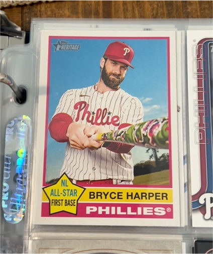 2025 Topps Heritage #150 Bryce Harper — front