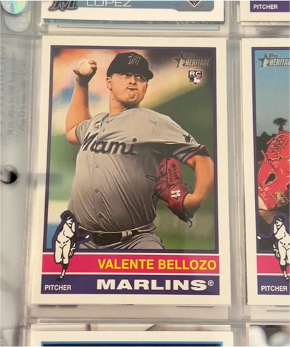 2025 Topps Heritage #216 Valente Bellozo — front