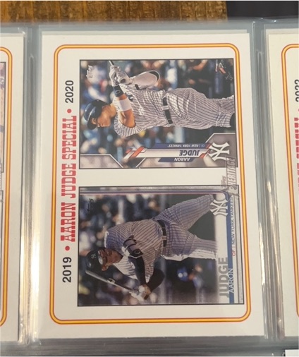 2023 Topps Heritage #3 Aaron Judge Special 2019-2020 — front