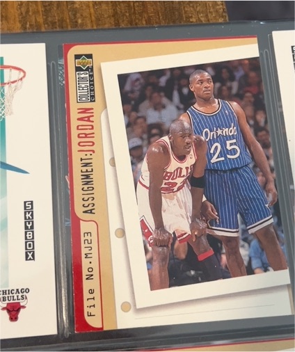 1996-97 Upper Deck Collector's Choice #362 Assignment: Jordan Michael Jordan — front