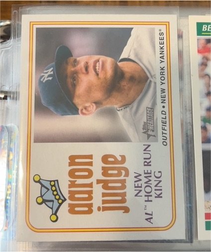 2023 Topps Heritage #1 Aaron Judge — front