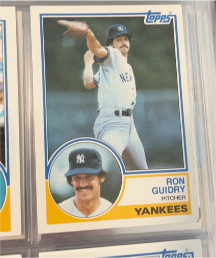 1983 Topps #440 Ron Guidry — front