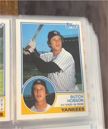 1983 Topps #652 Butch Hobson — front